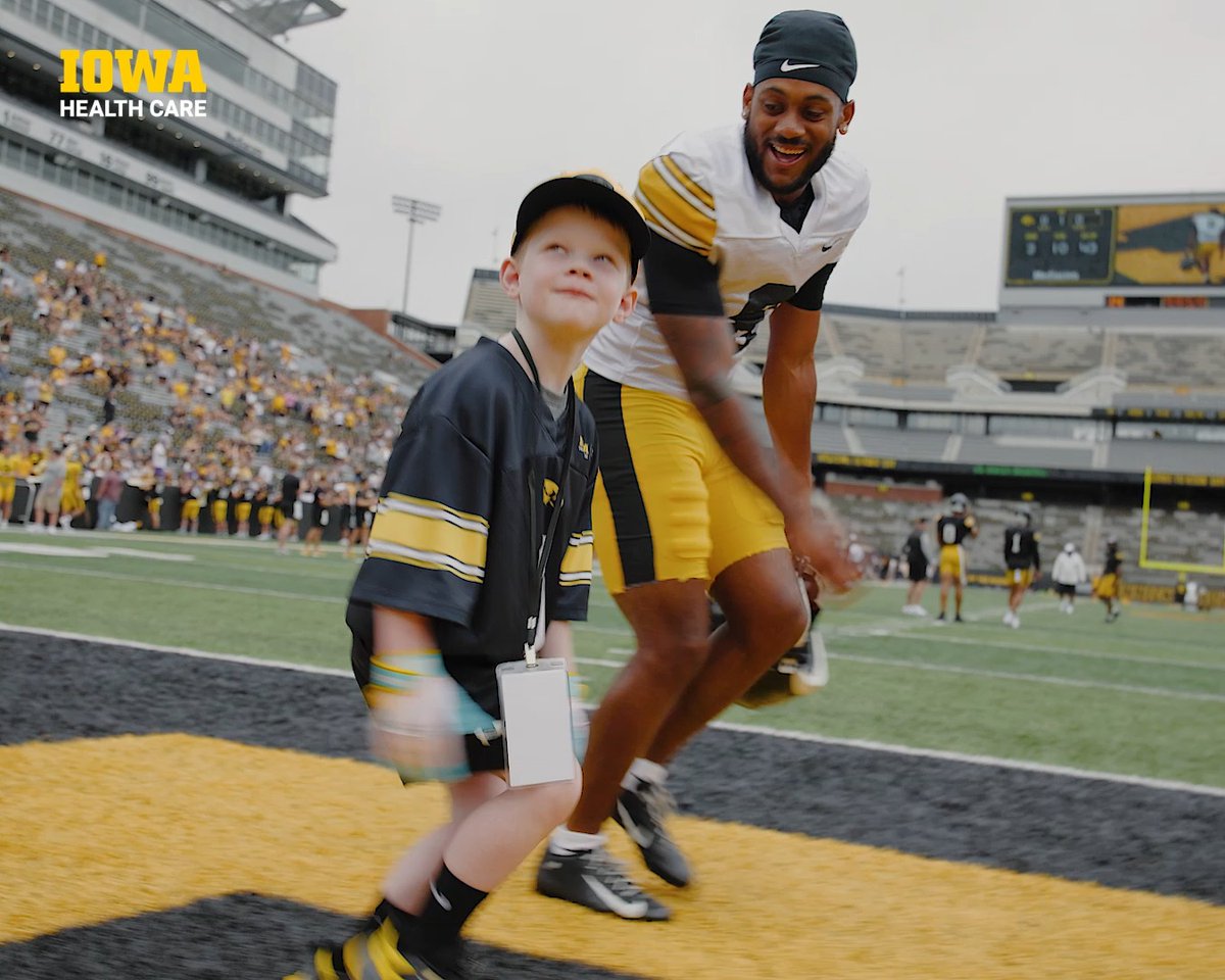 A Saturday well spent. ๐ค UI Health Care Stead Family Children's Hospital x #Hawkeyes
