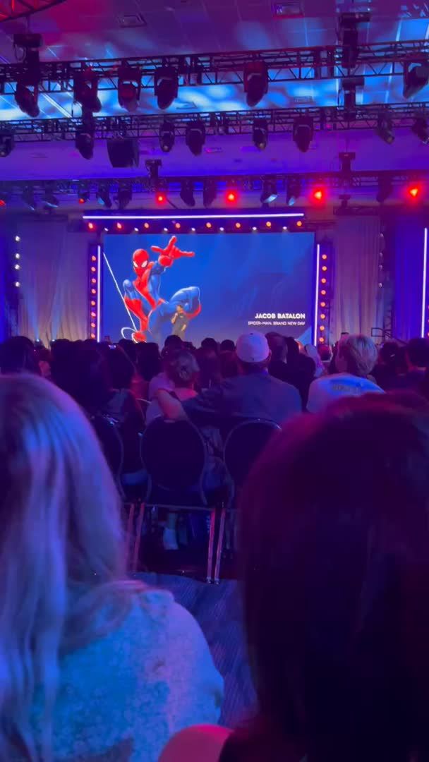 The crowd chanted, "CEO! CEO! CEO!" as Jacob Batalon took the stage at the Spider-Man panel at D23.