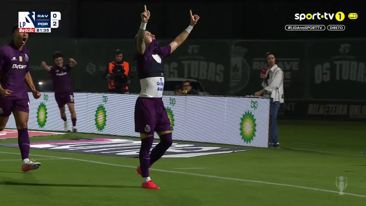 Borja Sainz fechou as contas do FC Porto num golo que teve uma dedicatória especial 💙 #sporttvportugal #LIGAnaSPORTTV #LigaPortugalBetclic #RioAveFC #FCPorto #betanolp