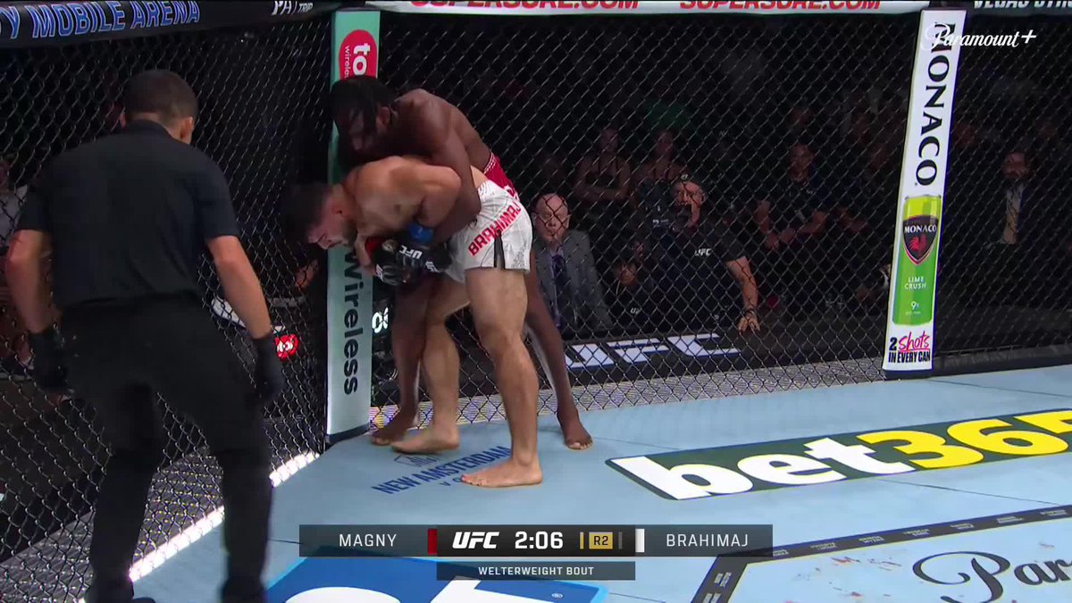 NEIL MAGNY STOPS BRAHIMAJ IN RD 2! 📺 #UFC330 on Paramount+