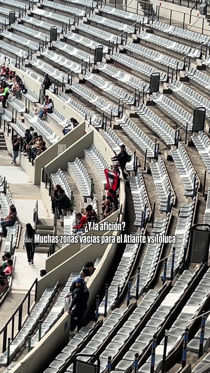 😳 La afición del Atlante no llena el Estadio Banorte.