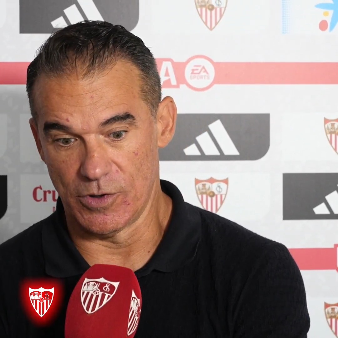 🗣️ Luis García Plaza, tras el triunfo en el #SevillaRayo: "El equipo se ha repuesto a base de insistir". #WeareSevilla