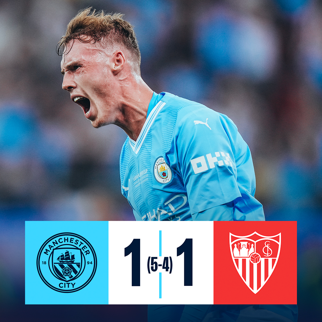 #ManCity won the UEFA Super Cup vs Sevilla, three years ago today. 🏆