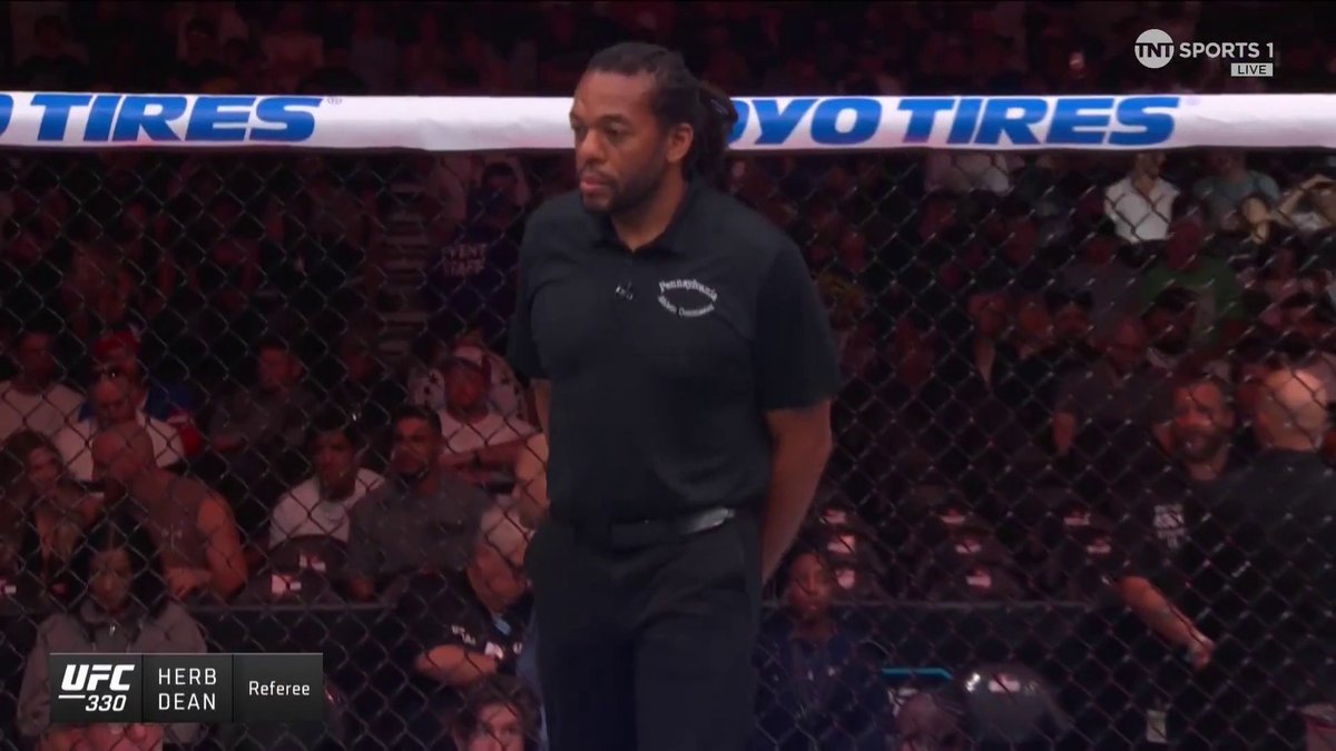 Seyirciler, Herb Dean'in ismini duyar duymaz yuhalamaya başladı #UFC330
