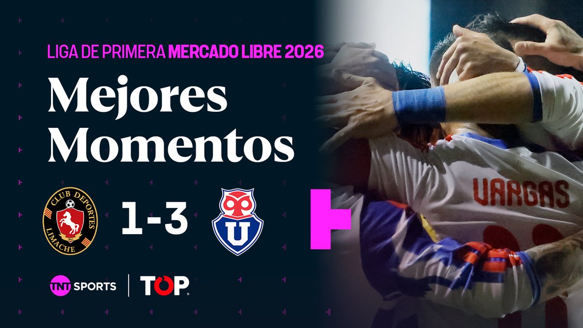 👀⚽🔵🔴 Lo que dejó la victoria en Quillota Este es el compacto del triunfo de #LaU por 3-1 ante Deportes Limache, en este #MatchdaySábado de la Fecha 19 en la #LigaDePrimeraMercadoLibre 2026 y que les permitirá llegar prendidos al #Superclásico200. Solo por $8.990/mes en los primeros 6 meses*, puedes ver el Superclásico, el Universitario y el Clásico con tu plan mensual de TNT Sports. #PromoTNTSports Siéntete cómodo, siéntete TOP #topunderwear #TOP #Comodidad
