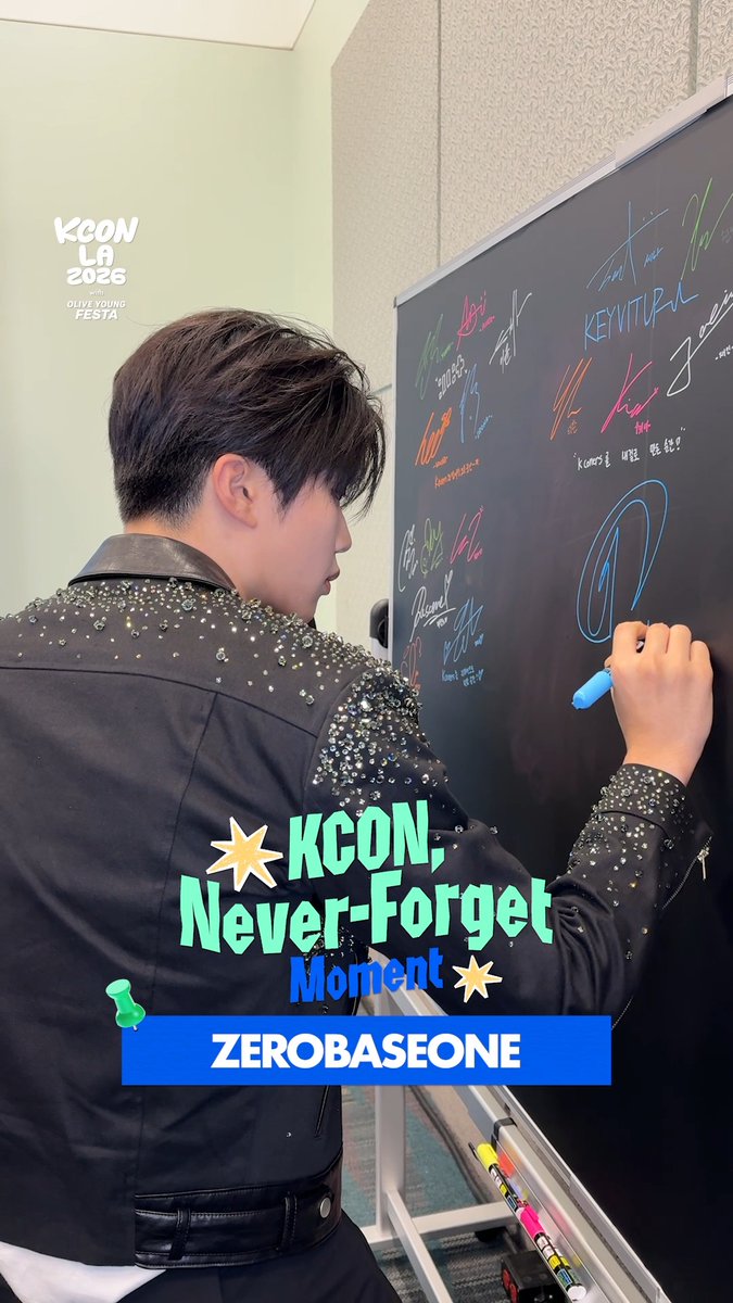 [#KCONLA2026] ✍️ #ZEROBASEONE Writes a Never-Forget KCON Moment! Watch till the end to see the unforgettable moment shared with KCONer! ZEROBASEONE - KCON LA 2026 AUG 14-16 Arena, LA Convention Center Let’s #KCON