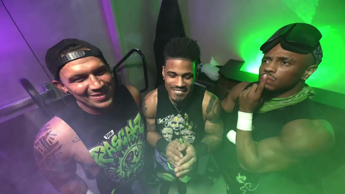 The Rascalz (Myron Reed, Zachary Wentz & Dezmond Xavier) are rolling into another match TONIGHT, but who set it up? HE DID?!! Blackheart Lio Rush 🖤 Watch #AEWCollision on TNT & HBO Max
