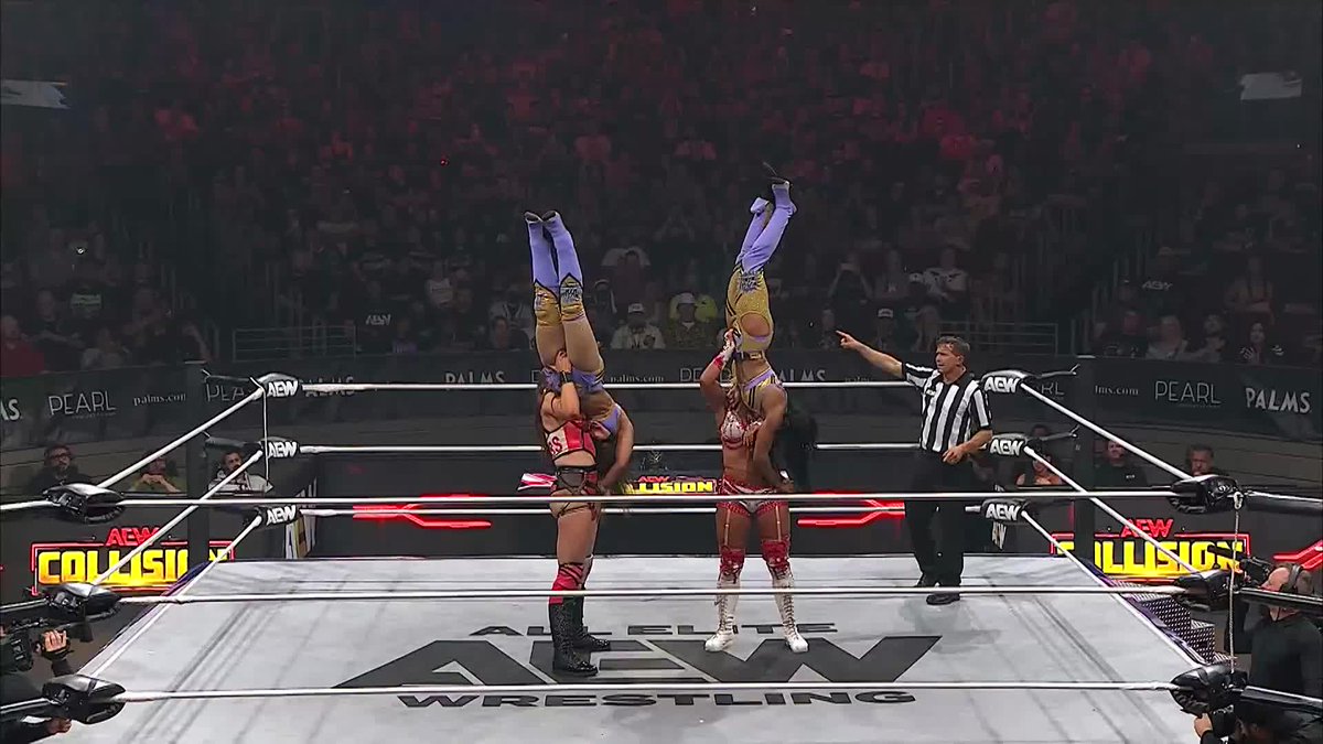 Another DOMINANT victory by the AEW Women's World Tag Team Champions! Watch #AEWCollision on TNT &amp; HBO Max
