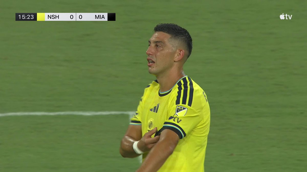 What a pass 😱 What a goal 💪 Elias Saad drops a sick dime to Andy Nájar to give Nashville SC the lead over Miami.