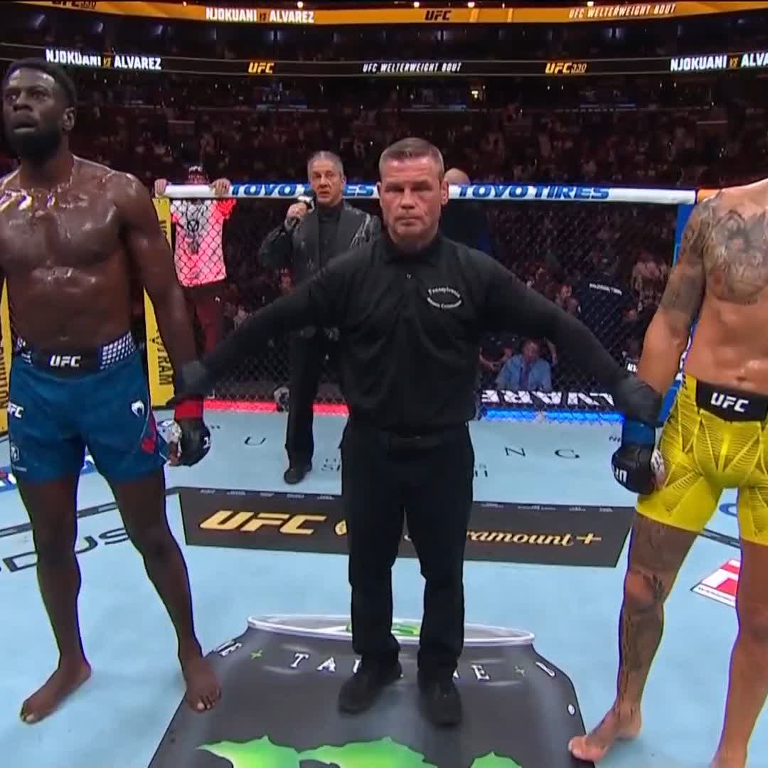 Njokuani s’impose par décision unanime face à Joël Alvarez ! #UFC330
