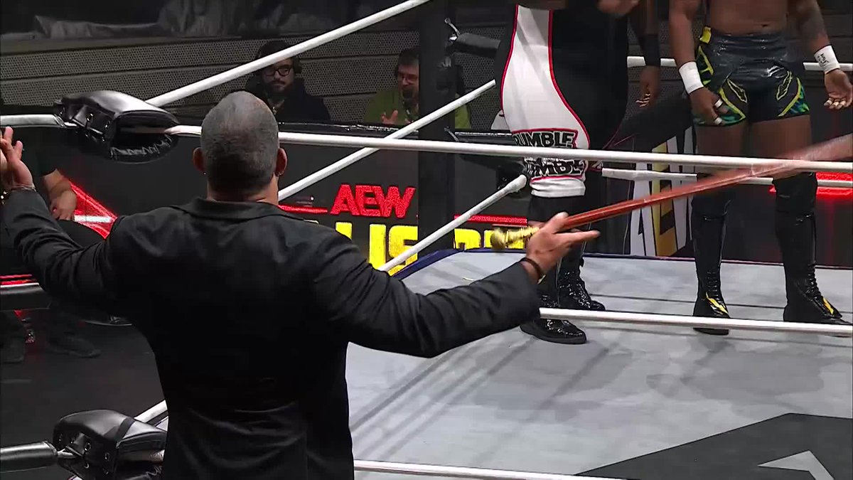 .@FightBobby, @SheltyB803 & MVP aren't getting paid by the hour! Watch #AEWCollision on TNT & HBO Max