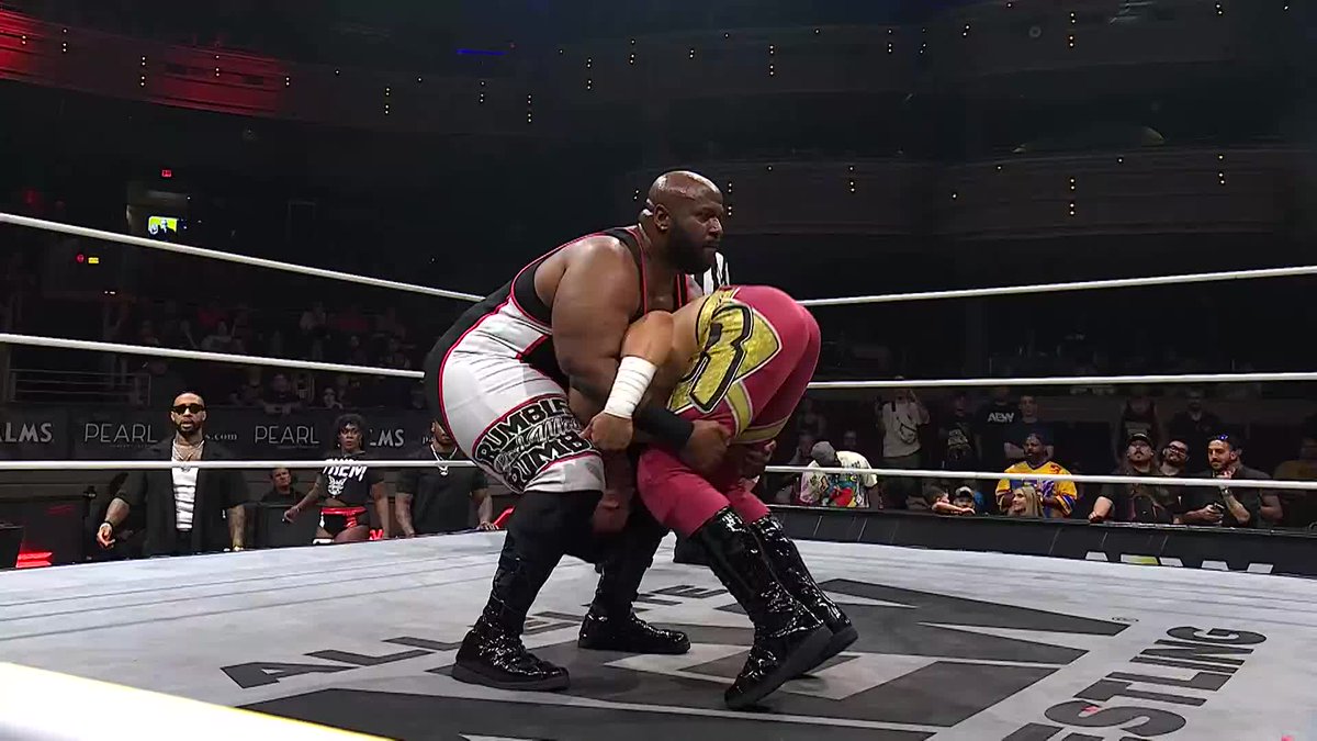 An immense show of force by @Shane216Taylor Promotions & The Hurt Syndicate get them the win! Watch #AEWCollision on TNT & HBO Max