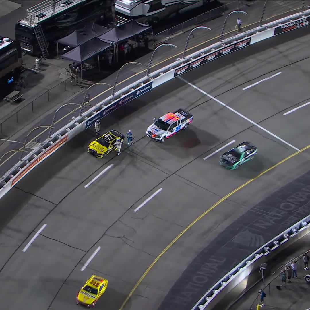 A mistake behind the wheel ends Carson Hocevar's night early in Richmond.