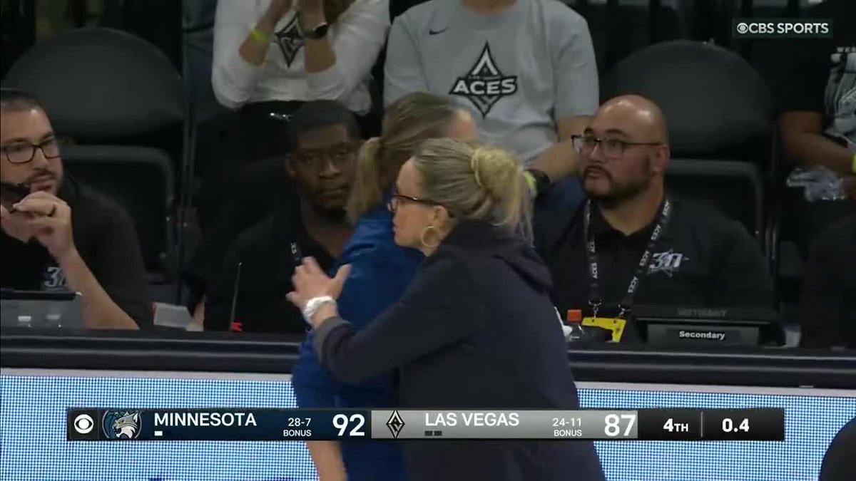The Minnesota Lynx set a franchise record by getting their 15th win on the road this season 🔥 They take down the Aces 92-87.
