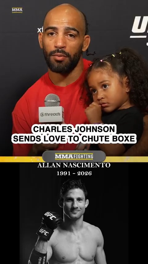 Charles Johnson made sure to send his thoughts and prayers to Chute Boxe after the passing of Allan Nascimento before #UFC330: "When our brothers are hurting, we uplift them, and we continue to tell them we are here for them."