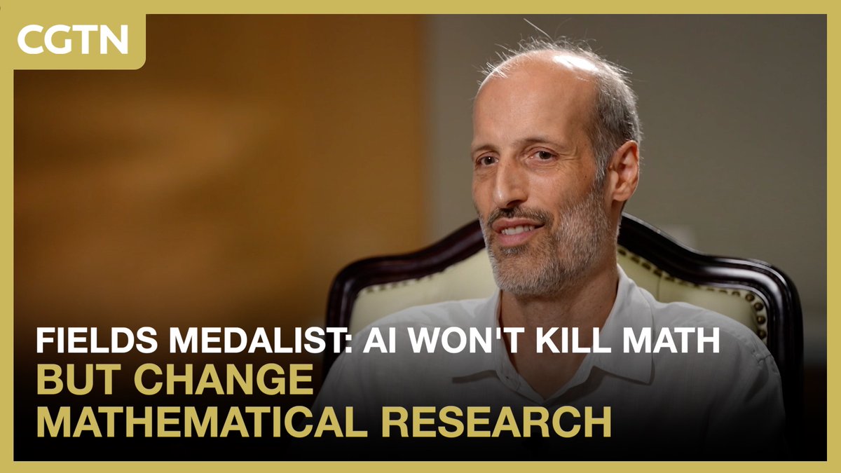 Fields Medalist: AI won't kill math but change mathematical research #LeadersTalk