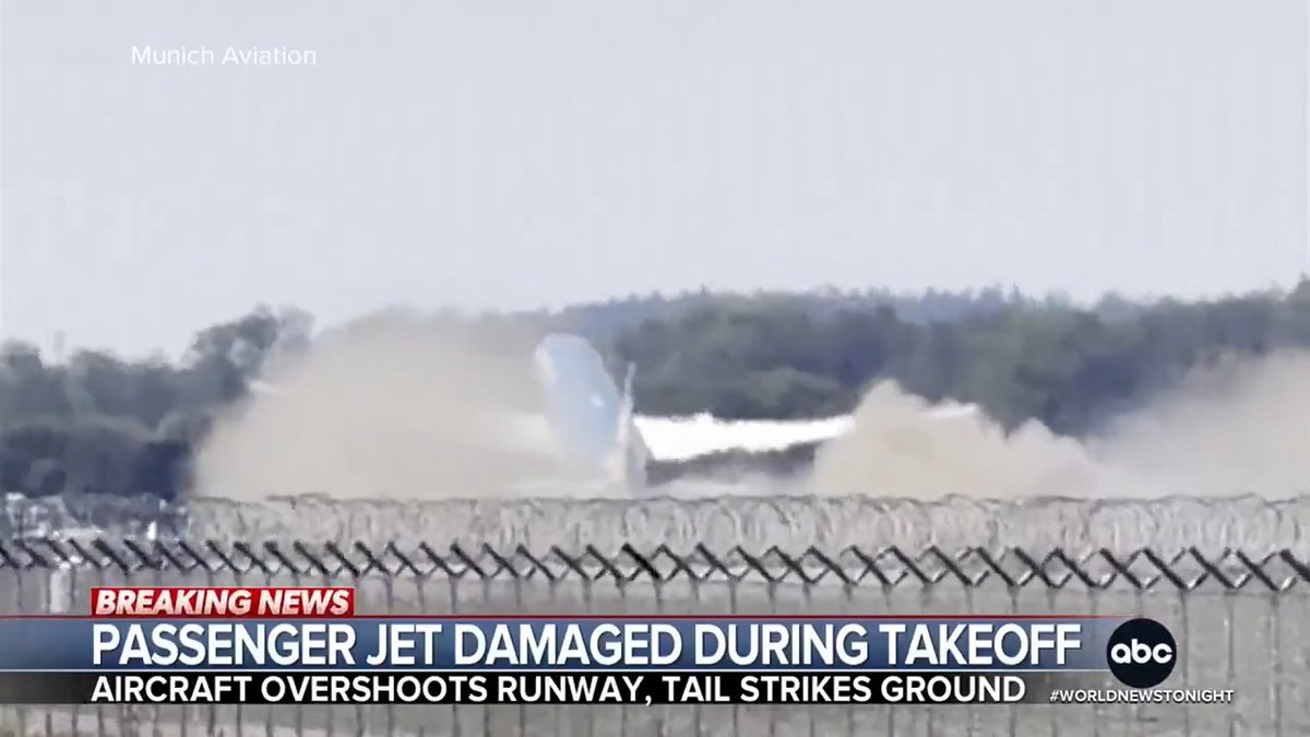 New details are emerging about a frightening close call at Munich Airport after a Vietnam Airlines jet overshot the runway, striking its tail and shredding its tires.