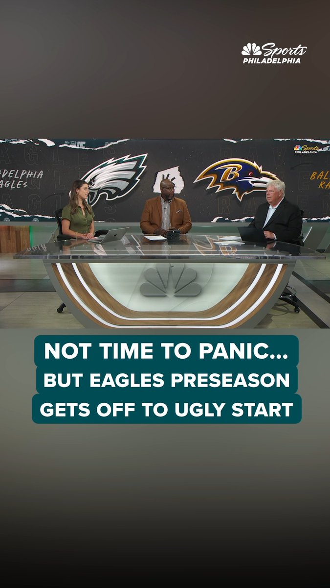 It's NOT time to panic... but the Eagles preseason opener wasn't pretty.