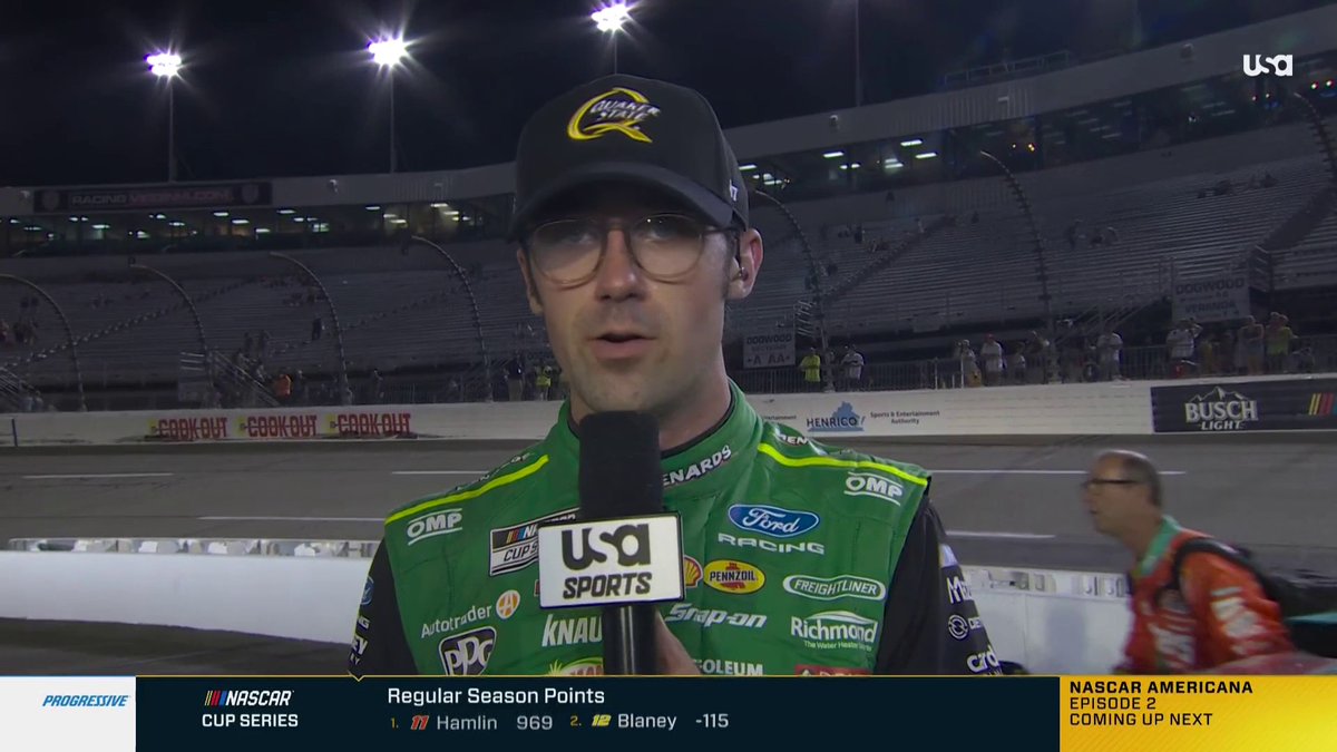 “Joey Logano could finish top five in my rental car” 😂 Austin Cindric on his teammates and Joey’s success at Richmond.