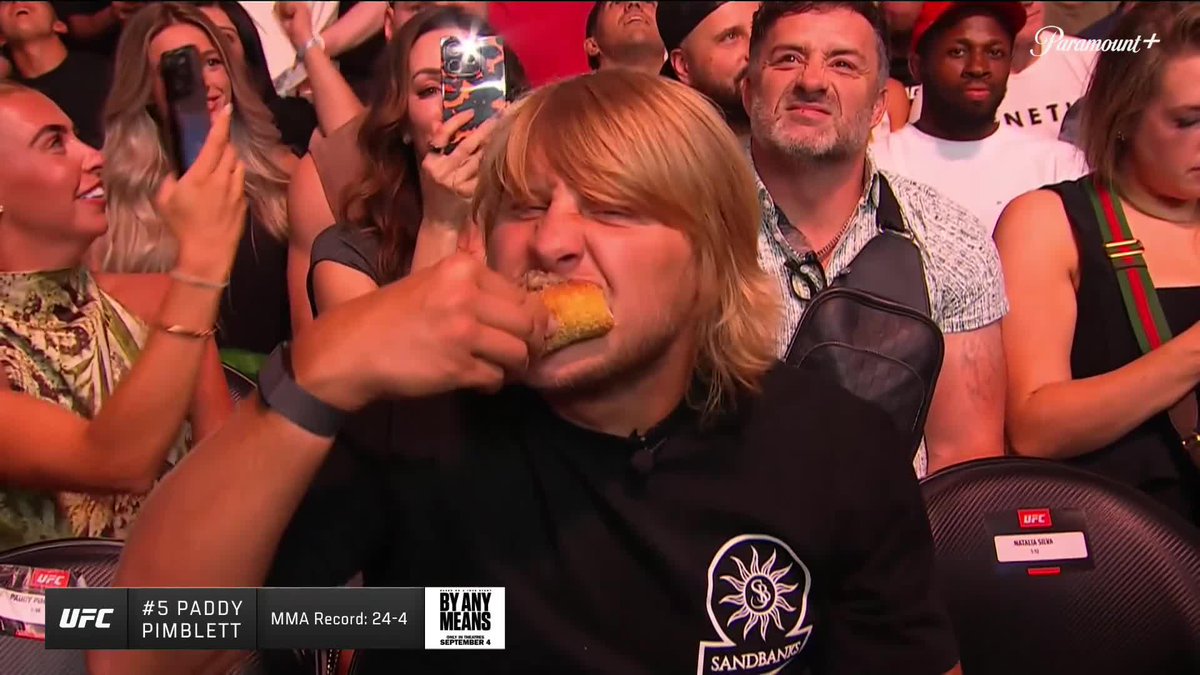 Paddy enjoying a cheesesteak in Philly 😂 📺 Paramount+