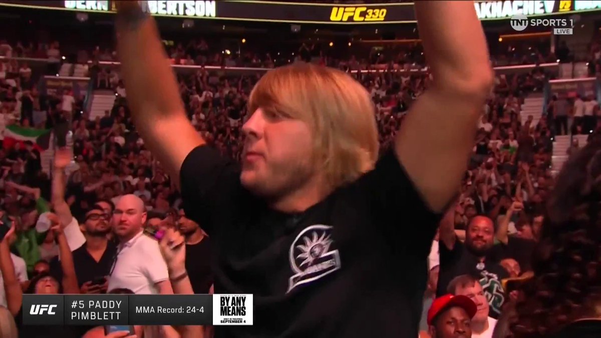PADDY GET'S THE CROWD GOING! THE CHAMP JUSTIN GAETHJE IS HERE! CARLOS PRATES STILL DOESN'T CARE ABOUT RULES! 🗣🎵 #UFC330 | Stream TNT Sports on HBO Max