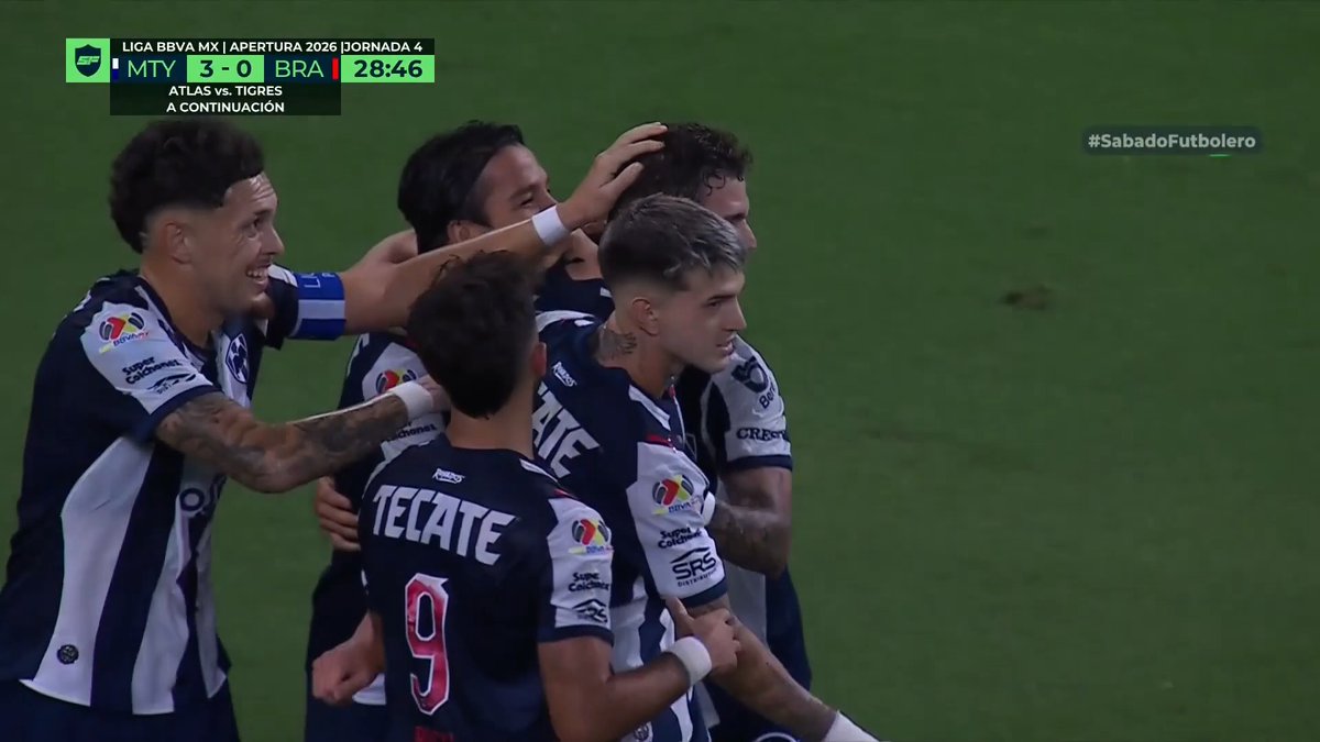 ¡EL MONTERREY GUSTÓ, GANÓ Y GOLEÓ. 🔵⚪️ ¡No te pierdas el resumen del triunfo Rayado de la jornada 4. 📹