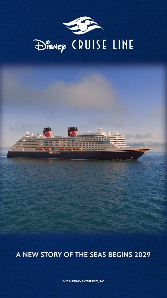 A sneak peek of the newest class of Disney Cruise Line ships sailing into your feed 🚢 #D23