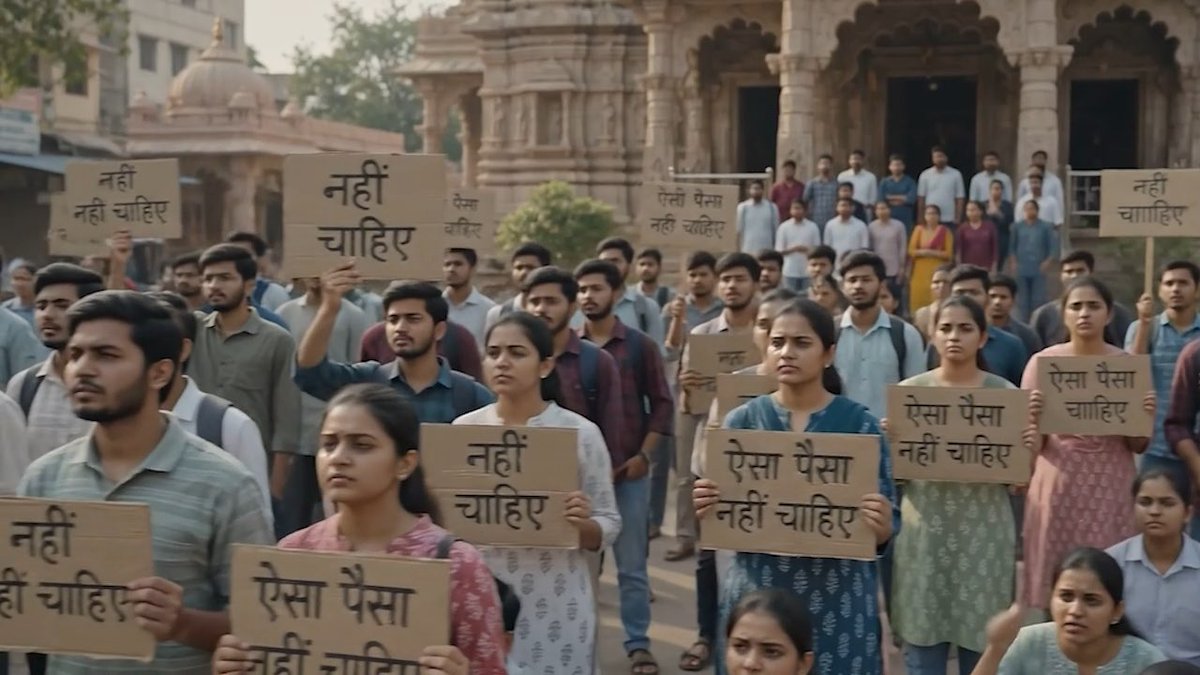 राम जी से घात का पैसा धर्म-दान पात्र का पैसा भाजपा के पाप का पैसा नहीं चाहिए ~ नहीं चाहिए ऐसा पैसा ~ नहीं चाहिए नहीं चाहिए ~ नहीं चाहिए ऐसा पैसा नहीं फलेगा ज़्यादा दिन नहीं चलेगा जो लेगा ~ उसको पाप लगेगा नहीं चाहिए ~ नहीं चाहिए ऐसा पैसा ~ नहीं चाहिए नहीं चाहिए ~ नहीं चाहिए तो समझे… जब भाजपा से कोई आए पैसे का लालच दिखलाए तो बैठाके पूछो क्यों चुराया मंदिर का मान क्यों गिराया कहना नहीं चाहिए ~ नहीं चाहिए ऐसा पैसा ~ नहीं चाहिए नहीं चाहिए ~ नहीं चाहिए तो समझे… जिस पैसे से पड़ेगा पाप उसको नहीं लगाना हाथ वरना लग जाएगा श्राप पाप कर देगा सब नाश इसीलिए राम जी से घात का पैसा धर्म-दान पात्र का पैसा भाजपा के पाप का पैसा नहीं चाहिए ~ नहीं चाहिए ऐसा पैसा ~ नहीं चाहिए नहीं चाहिए ~ नहीं चाहिए