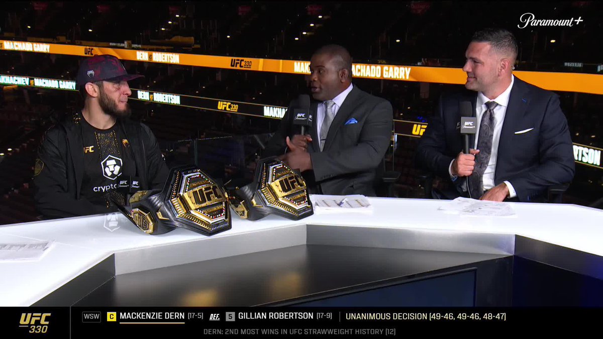 "Now it's Islam record! No more Anderson Silva record!" - Makhachev Islam 🗣️ 📺 Paramount+