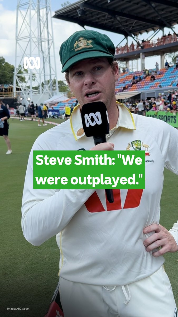 "Pretty simple: we were outplayed." Steve Smith was pretty frank in his assessment of Australia's upset defeat to Bangladesh. Hear every ball, live and ad-free, on ABC listen: Live blog: #AUSvBAN