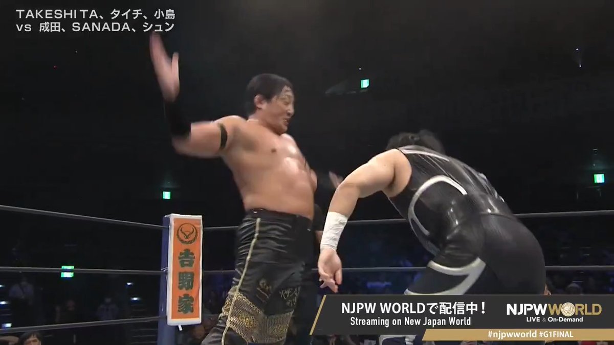 .タイチ "Tenzan Move" Streaming now on #njpwworld #G1FINAL