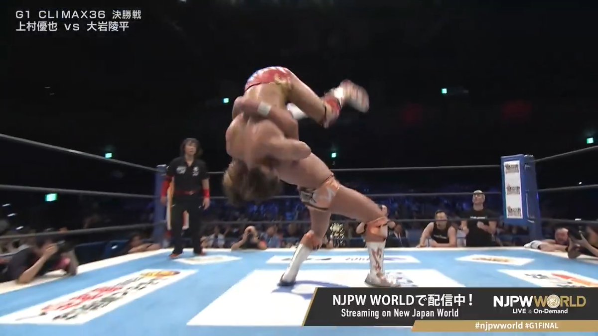 .“HEAT STORM” 上村 優也 × 大岩陵平 Ryohei Oiwa "💥💥💥" Streaming now on #njpwworld #G1FINAL