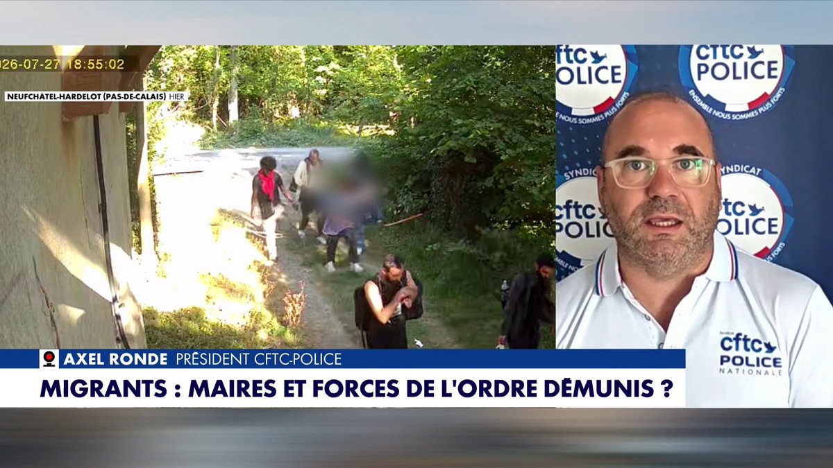 À Neufchâtel-Hardelot, les migrants souhaitant traverser la Manche sont nombreux et les habitants s’inquiètent de la situation. Axel Ronde, président de la CFTC-Police, réagit dans #MidiNewsEte : «Les fonctionnaires de police ont l’impression qu’ils ne servent pas à grand-chose»