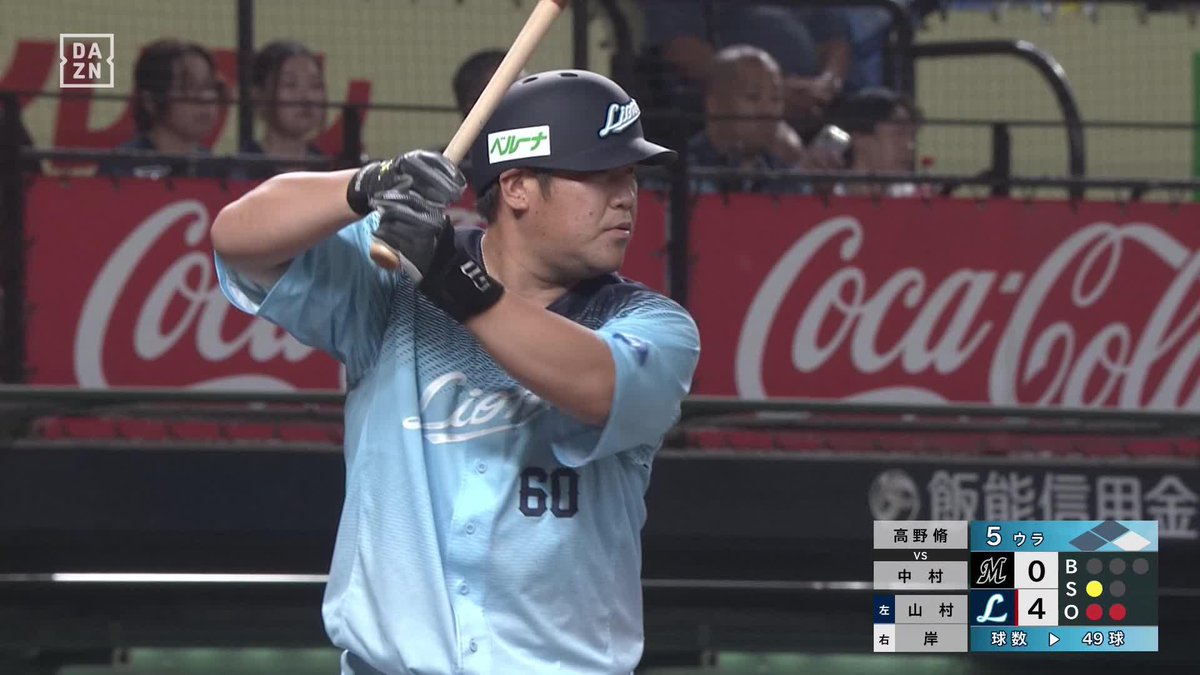 歓喜のスプラッシュ🚿 右方向に伸びていく 中村剛也 今シーズン初打点 ⚾️西武×ロッテ #seibulions #だったらDAZN