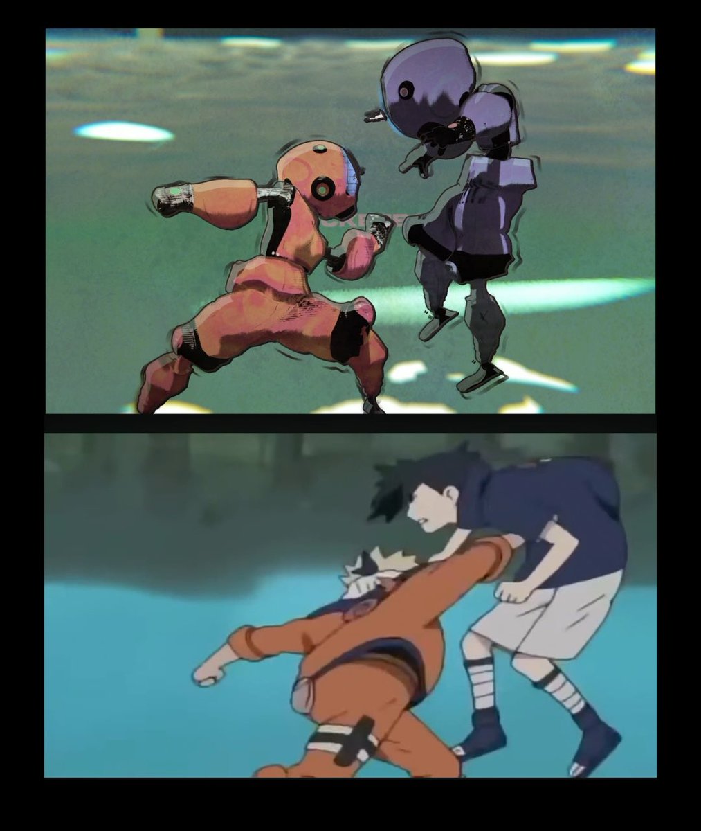 Did a anim study yesterday based of the legendary Naruto vs sasuke fight #b3d #blender3d #3danimation
