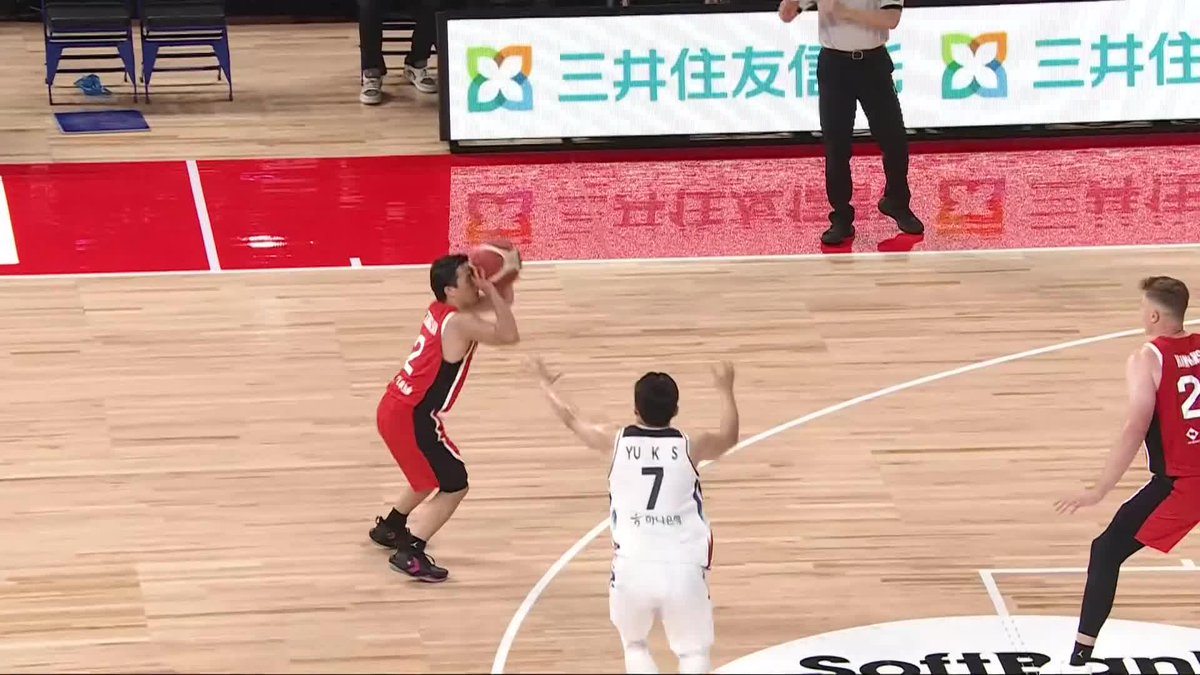 会場に火を灯す富樫勇樹の連続スリー👌👌 Yuki Togashi 富樫勇樹 📺テレビ朝日系全国ネットにて生放送 📡バスケットLIVE/TVer/ABEMAにて生配信 #SoftBankCUP2026 #AkatsukiJapan #日本一丸