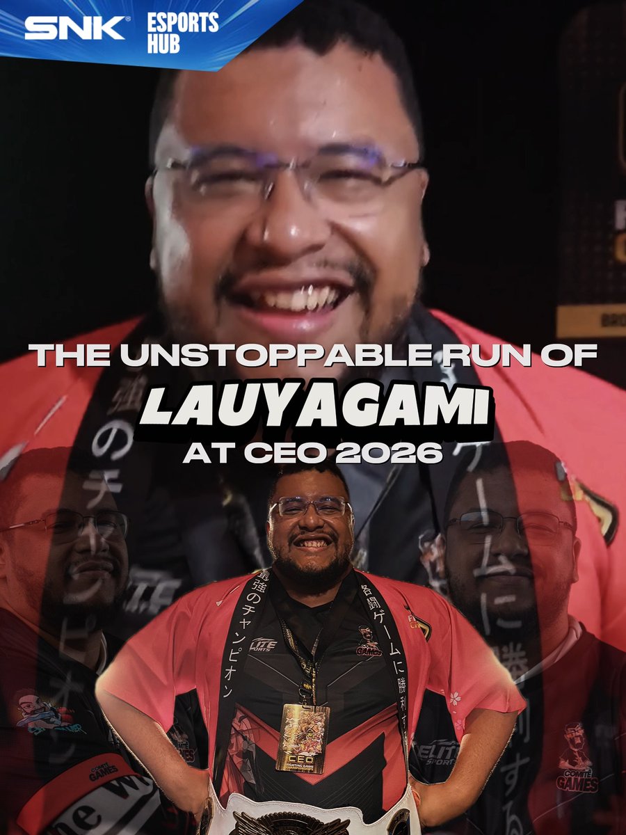 ANOTHER CHAMPIONSHIP BELT HEADING TO BRAZIL! ๐ Lauyagami conquers the THE KING OF FIGHTERS XV bracket at #CEO2026 and takes another major title home to Brazil! Show some love for the champ in the comments! ๐ #KOFXV