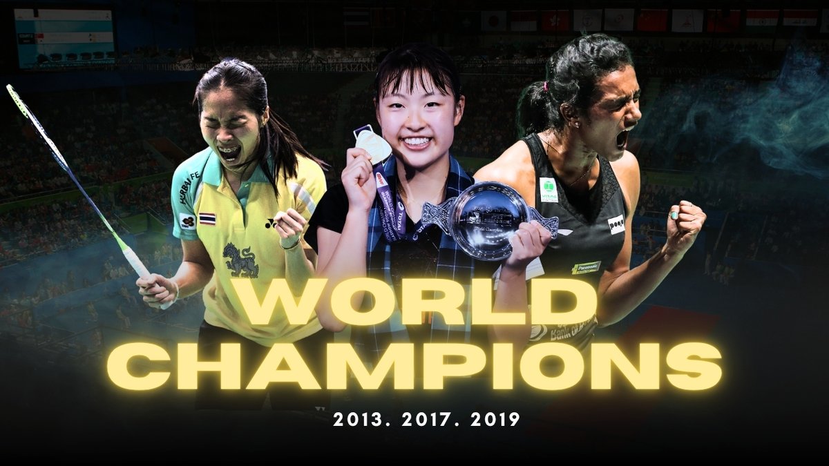 The dream. The pressure. The moment. The title. 🏆 Hear what becoming world champion means to 🇹🇭 Ratchanok Intanon, 🇯🇵 Nozomi Okuhara and 🇮🇳 Pusarla V. Sindhu. ❤️🏸 #BWFWorldChampionships