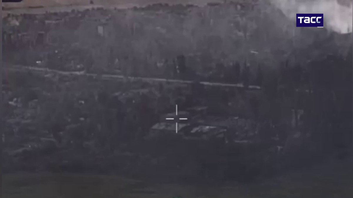 Russian pilots used four FAB-500 aerial bombs to destroy a command post for controlling Ukrainian drones in Dobropoly, in the Donetsk People's Republic. Source: Russian Ministry of Defense/TASS