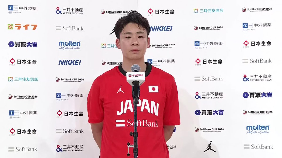「ここに戻って来れると思ってなかった」 アキレス腱断裂から約1年半で再び日本代表の舞台へ。 かつてプレーした熊本への想いも語った #佐々木隆成 佐々木隆成 Ryusei Sasaki #SoftBankCUP2026 #AkatsukiJapan #日本一丸