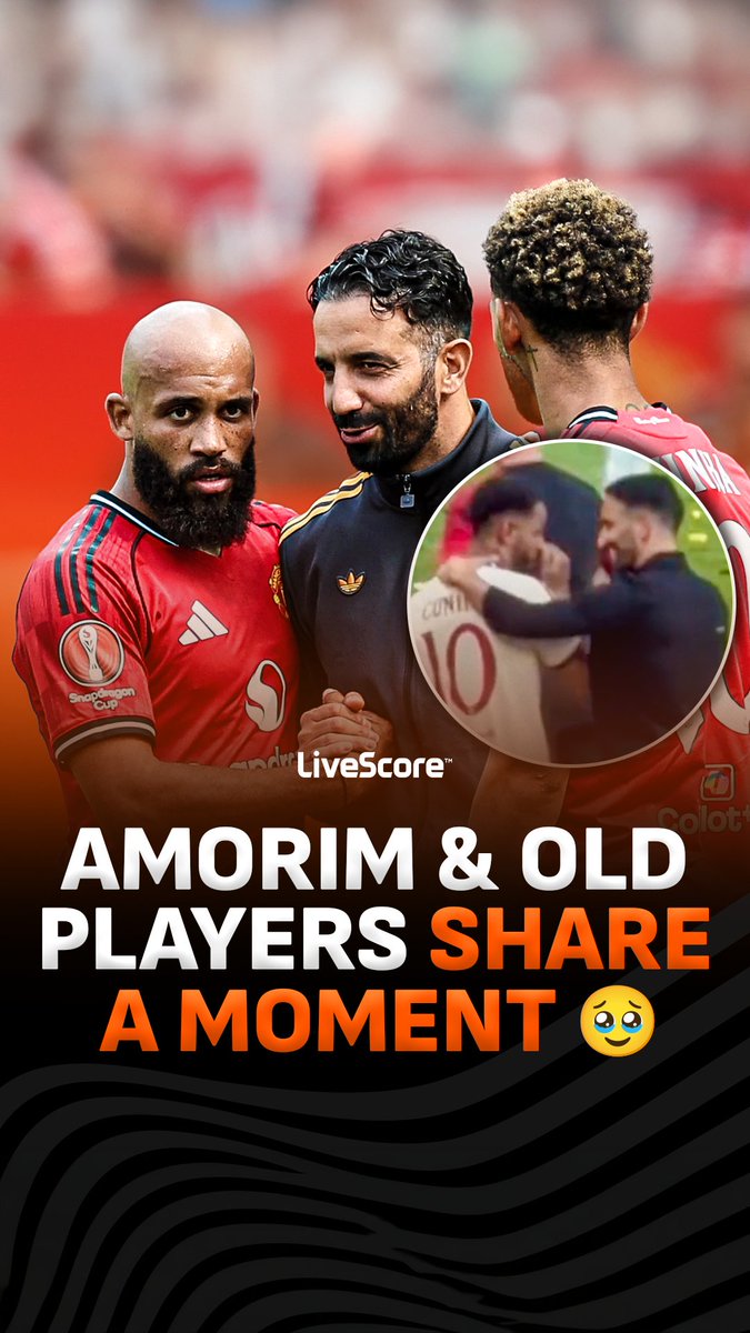 Nothing but love and respect between Ruben Amorim and his former squad 🥹🤝