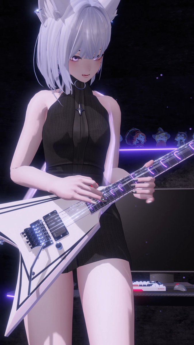 Guitar Mocap! 🎸 Seeing the virtual guitar strings bend and vibrate still feels like absolute magic! So proud of how this turned out! ✨ #GuitarMocap #ギタリストVTuber #WutheringWaves #鳴潮