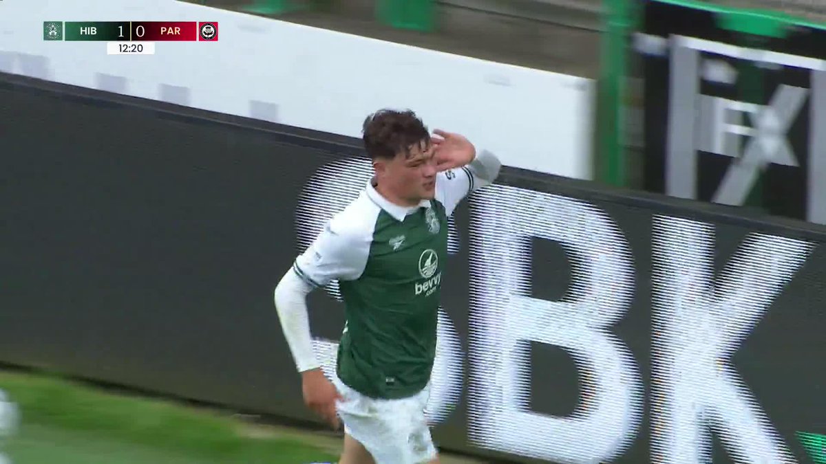 Owen Elding scores! ๐ฅฌ Jack Iredale crosses to the Irishman who nets Hibernian Football Club's opener ๐ฅ #PremierSportsCup