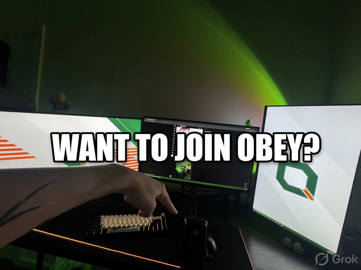 Someone WILL join Obey tonight! link your recent videos below this tweet to be featured and tag someone you’d like to see join! LIVE @ 6PM EST