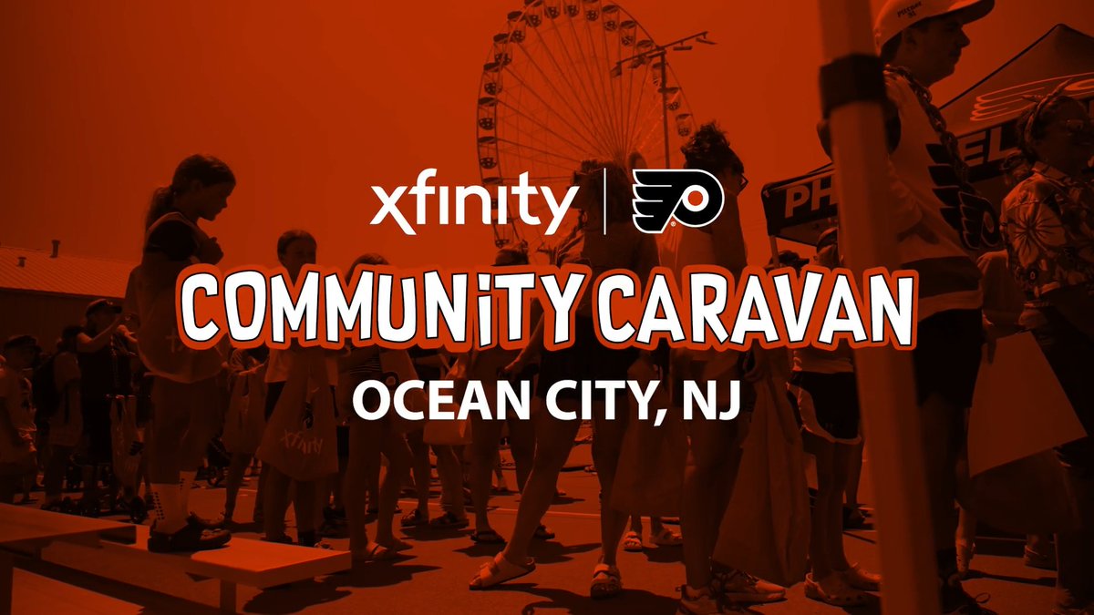 One last stop on the shore tour! The Flyers Community Caravan presented by Xfinity brought the party to the Ocean City Boardwalk. #LetsGoFlyers | Flyers Charities & Community