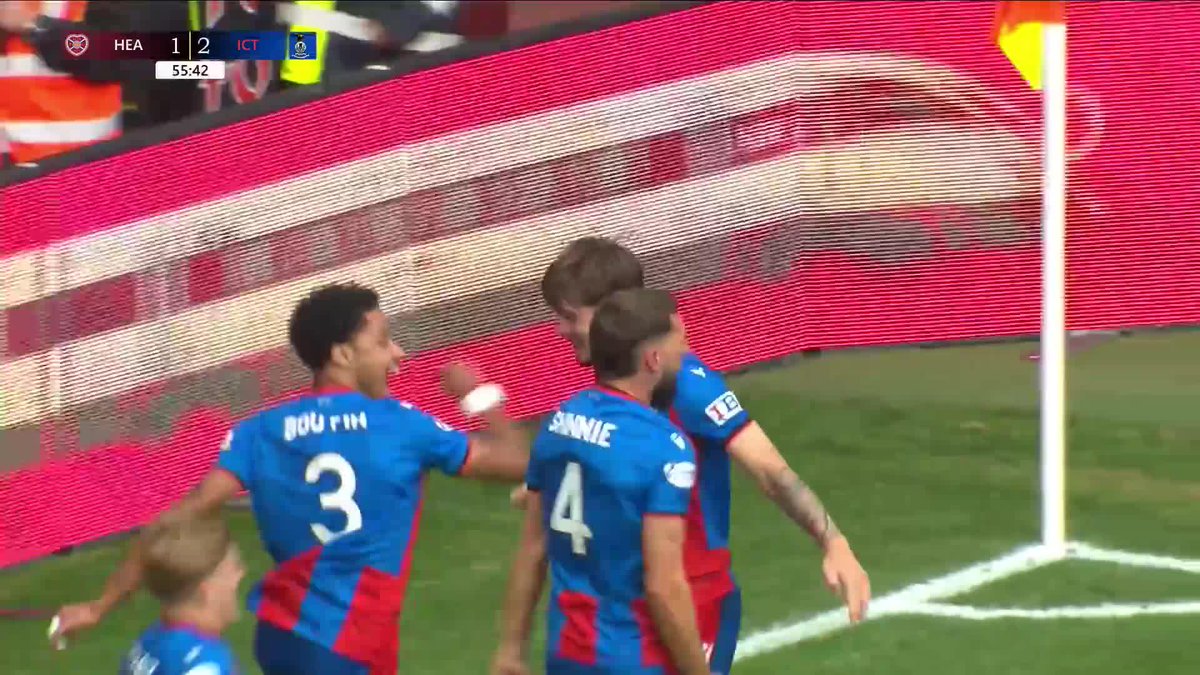 It's 2-1 to Inverness Caledonian Thistle FC! 🔴🔵 Alfie Bavidge gets his name on the scoresheet against Hearts 🔥 #PremierSportsCup