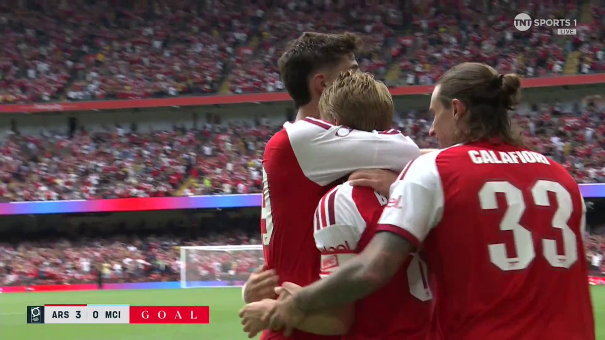 Take a bow, Martin Ødegaard 😮‍💨 Arsenal are flying against Man City! 📺 Watch live on TNT Sports &amp; HBO Max