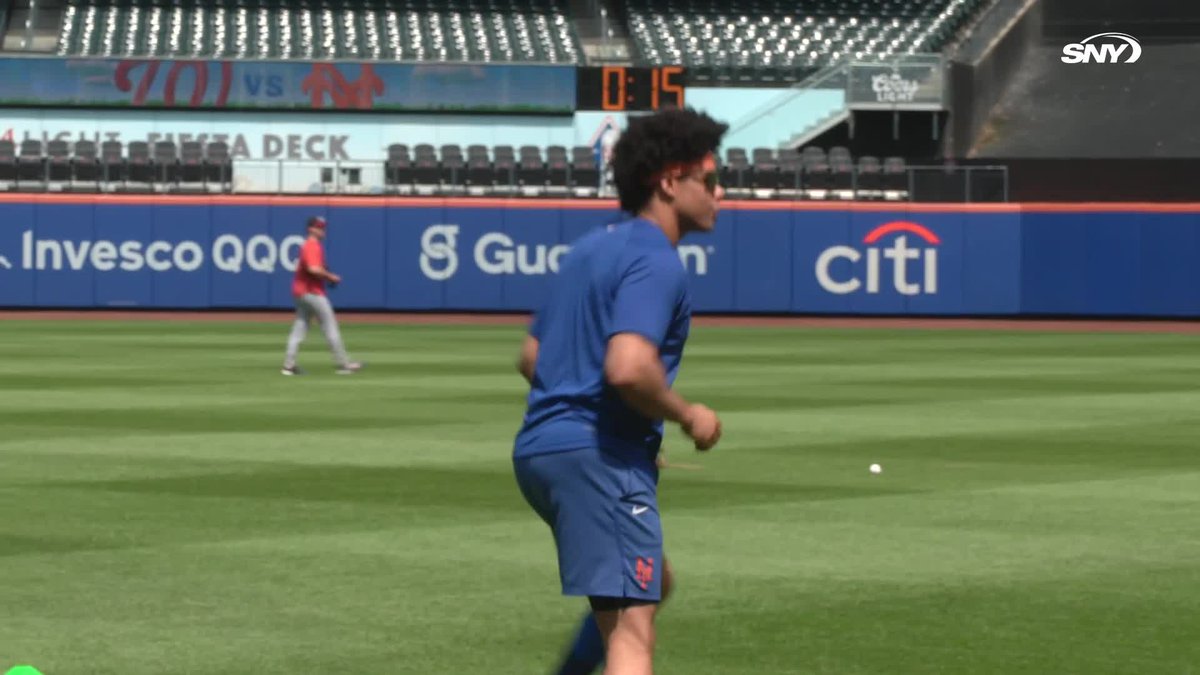 Juan Soto is exercising at Citi Field