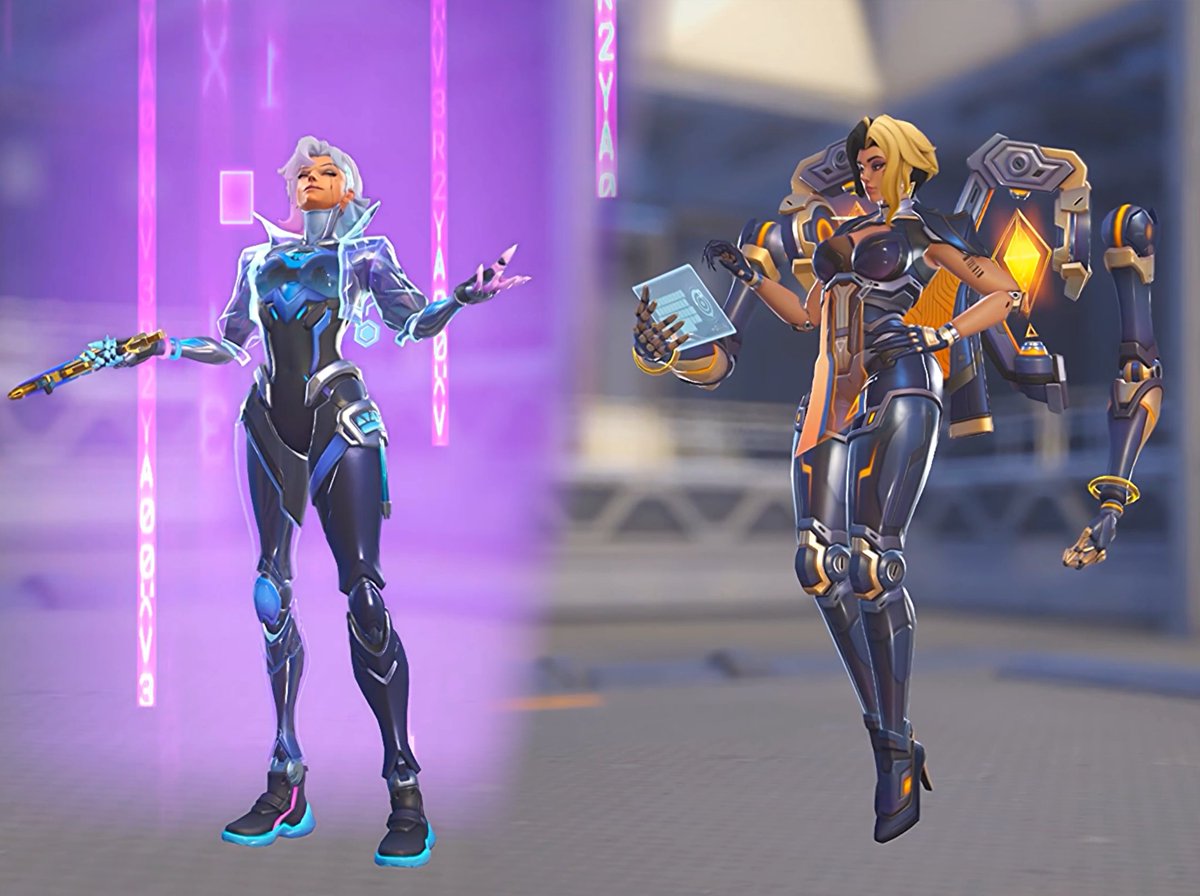 New #Overwatch Dream City Skin Theme All Emotes 🌃 Jetpack Cat, Symmetra, Sombra, Lifeweaver Domina, and Lucio Dream City New Emotes ✨ 🌙Source: Tokki 🐰