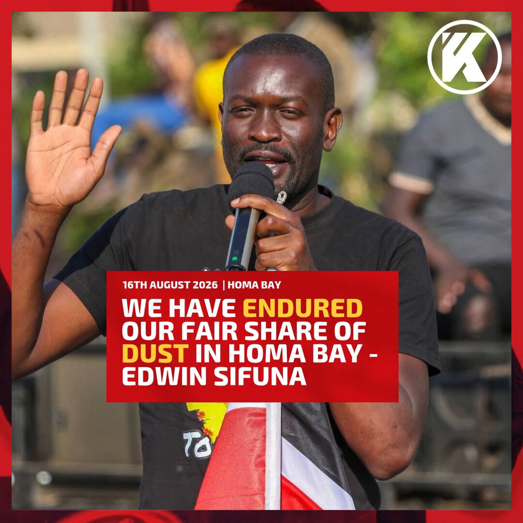 We have endured our fair share of dust in Homa Bay - Edwin Sifuna